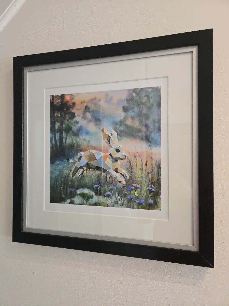 Språng i Geometrisk Vildmark - Konsttryck - Contemporary - 45×45 cm av Lana Blink