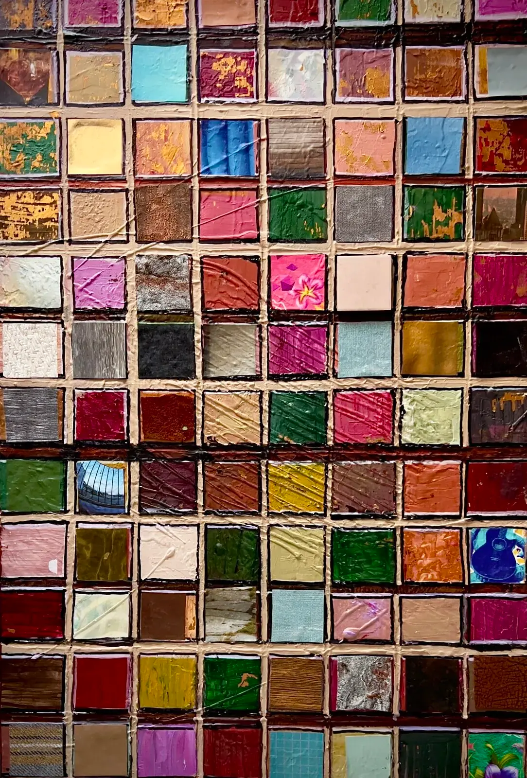Colorfull structure (3800 kr) - Akryl av KvantART (såld)