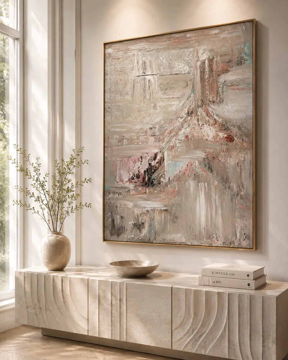 Speak low - Akryl - Abstract - 60×80 cm av Johanna Odder