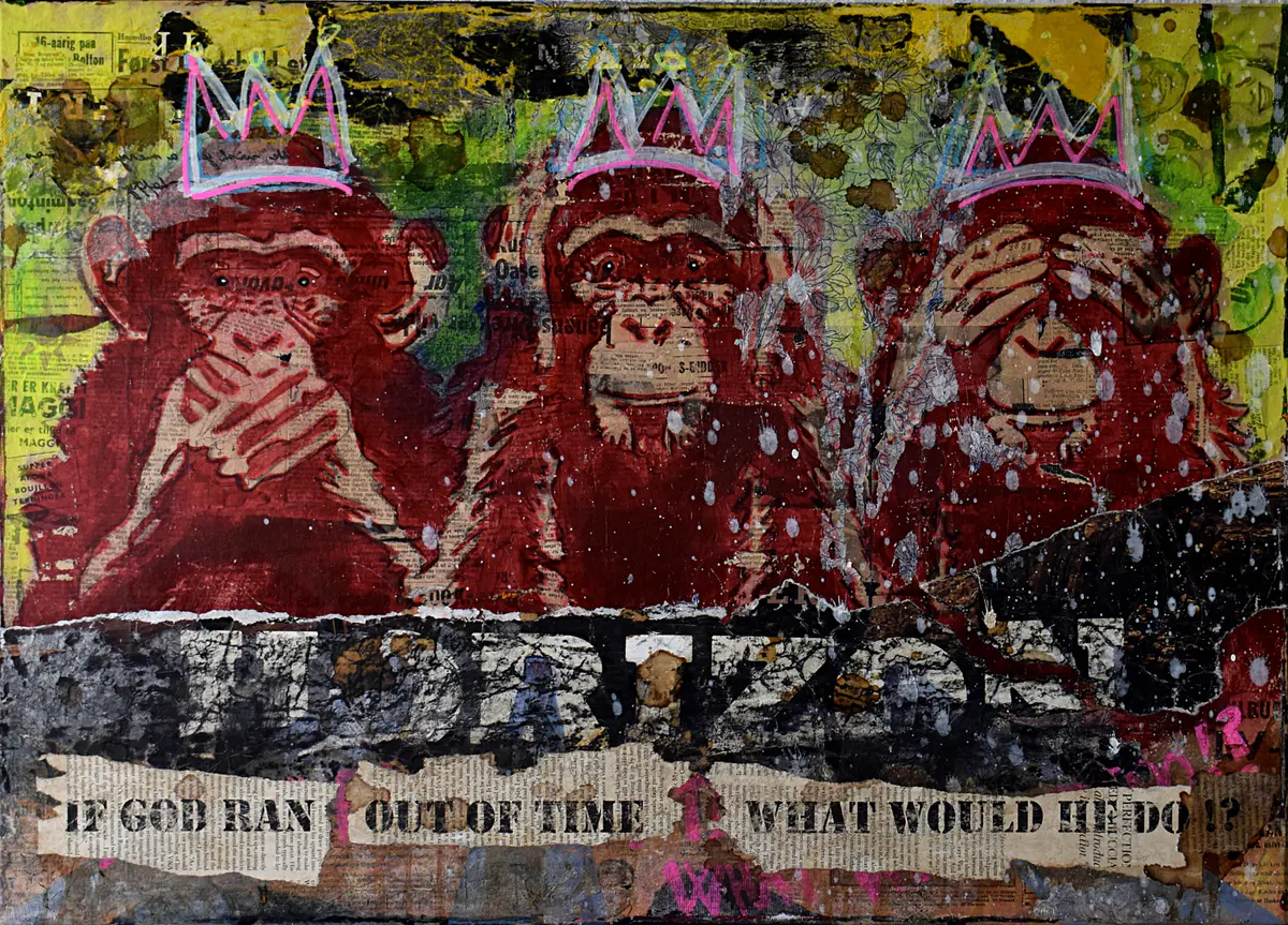 Mind your own Kingdom - Kollage - Conceptual - 50×70 cm av Lærce Ryhl-Svendsen