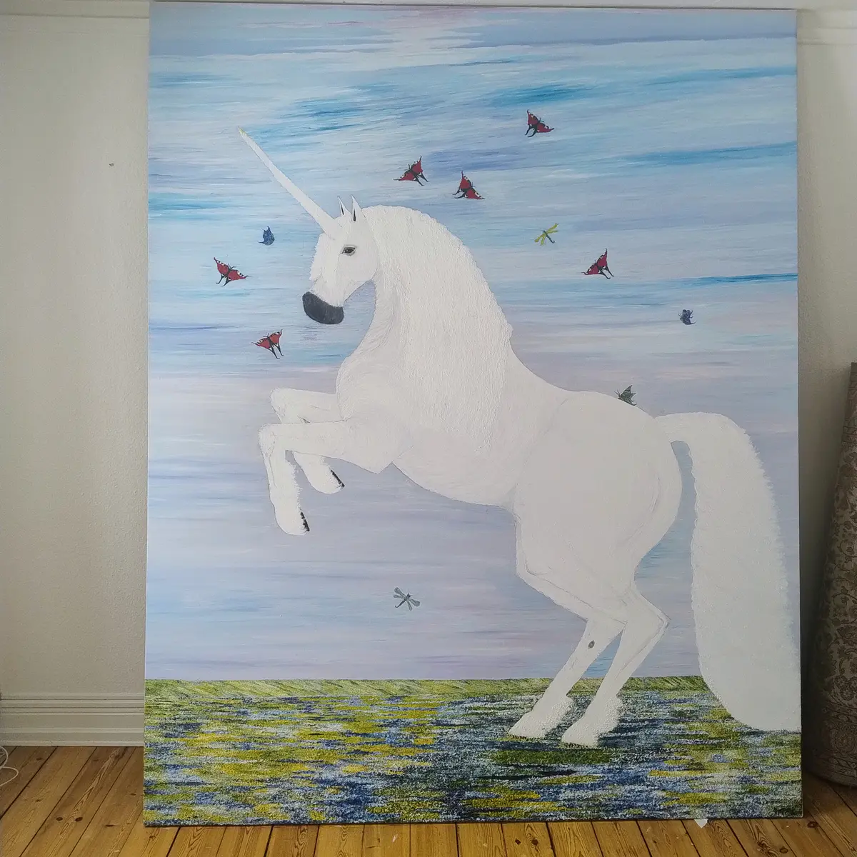 The Transformation - Olja - Impressionism - 210×250 cm av Ateliemaloucametthe