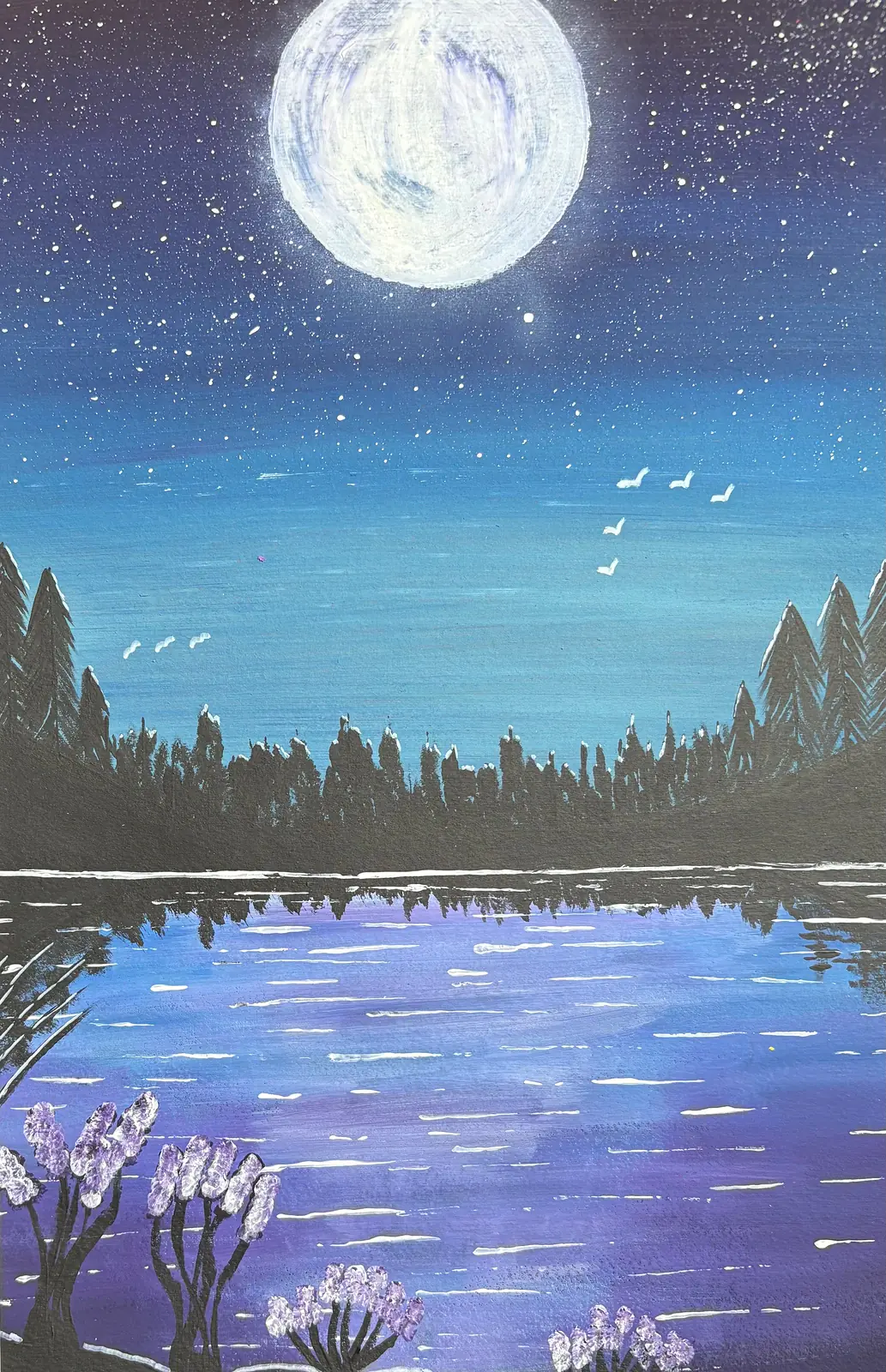 Svarta skogen - Akryl av Ann-Christin (Acmpainting) Martinsson