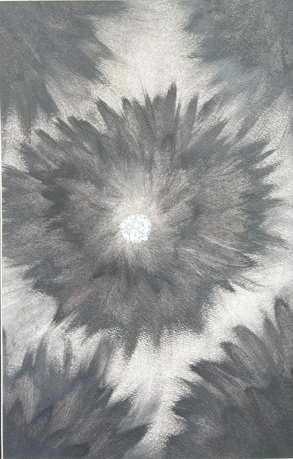 Den svarta blomman - Akryl av Ann-Christin (Acmpainting) Martinsson