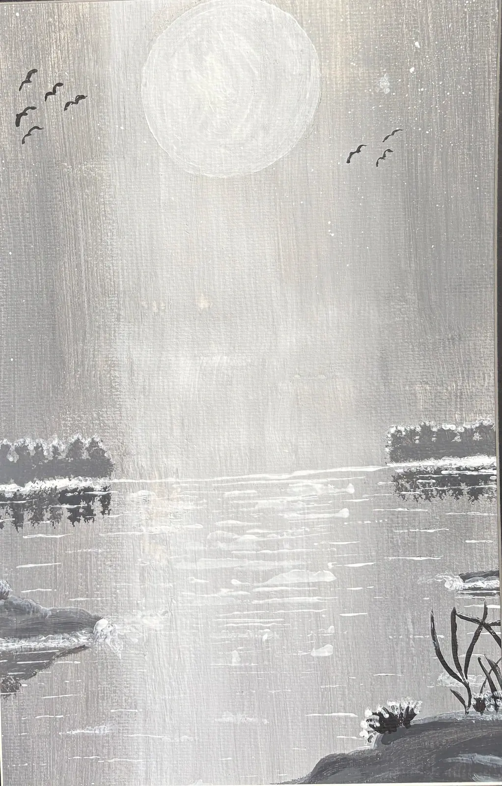 Stilla natt - Akryl av Ann-Christin (Acmpainting) Martinsson