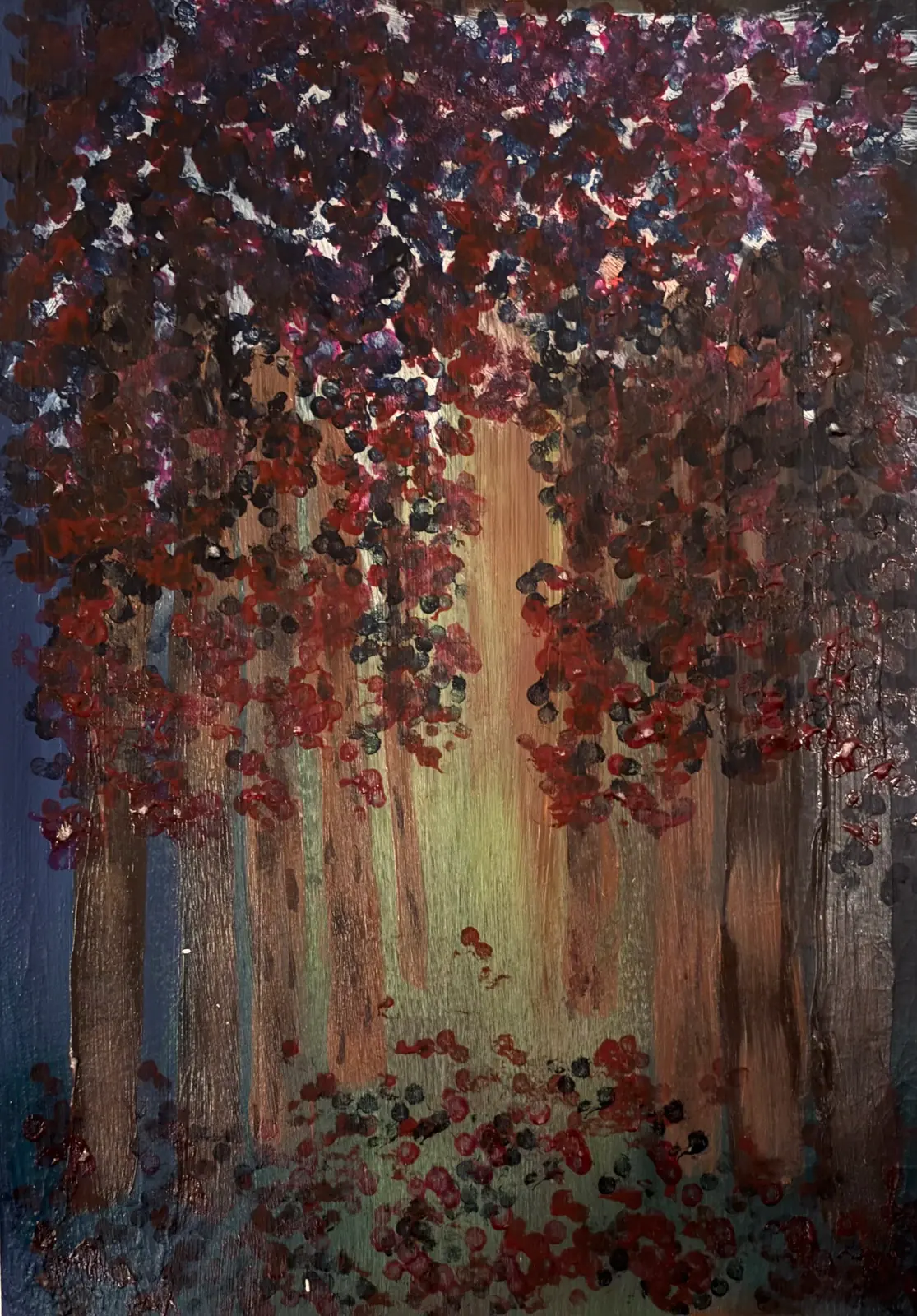 Vandringen hem - Akryl av Ann-Christin (Acmpainting) Martinsson
