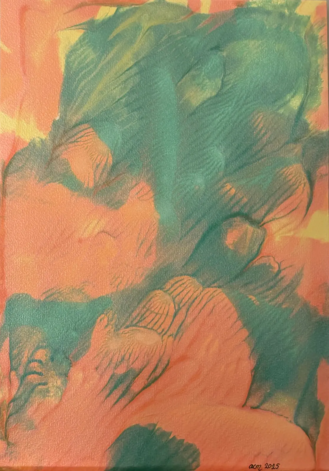 Den gröna hägringen - Akryl av Ann-Christin (Acmpainting) Martinsson