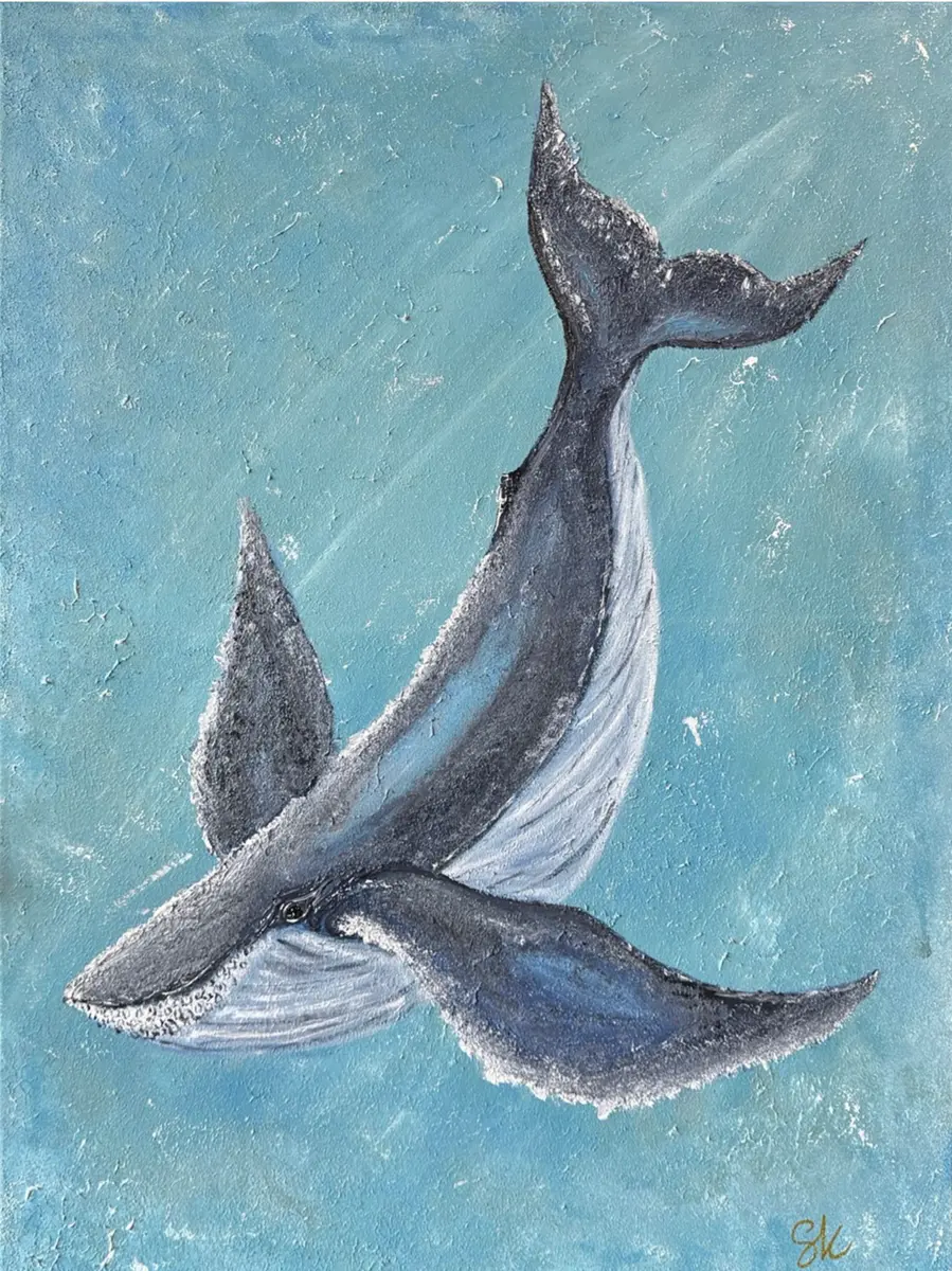 Havets själ - Akryl - Figurative - 60×80 cm av Safa Khalaf