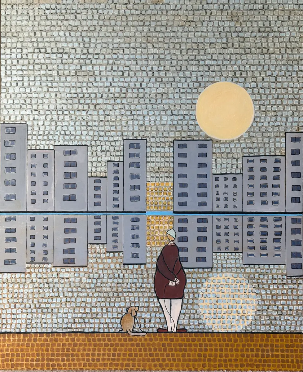Reflektioner - Akryl - Modern - 50×60 cm av Vivianne Otsa