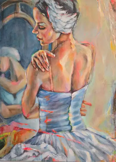 Ballerina. - Akryl av Lana Blink
