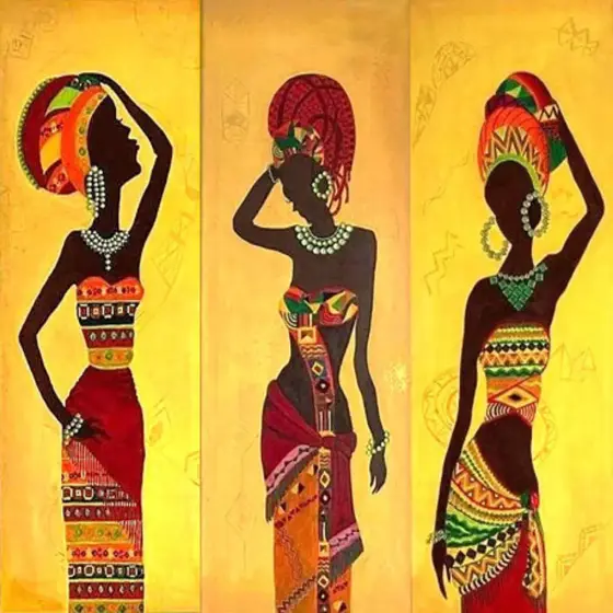 African Heritage – av Mary G. - Akryl av Mary G