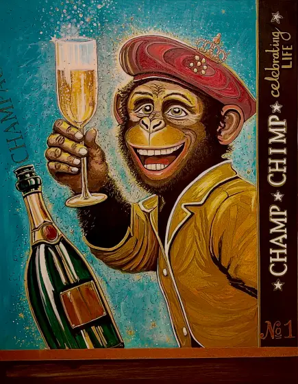 CHAMP CHIMP - celebrating LIFE (4800 kr) thumbnail 6