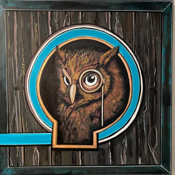 I See You - The Owl - Blandteknik av KvantART