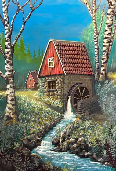 Kvarnen - Blandteknik av KvantART