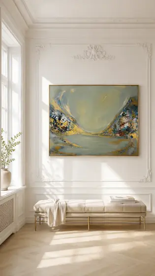 100 x 80 cm - Akryl av Johanna Odder