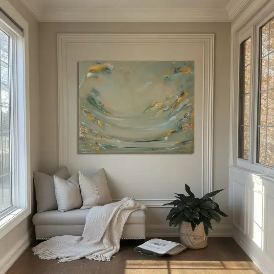 100 x 80 cm - Akryl av Johanna Odder