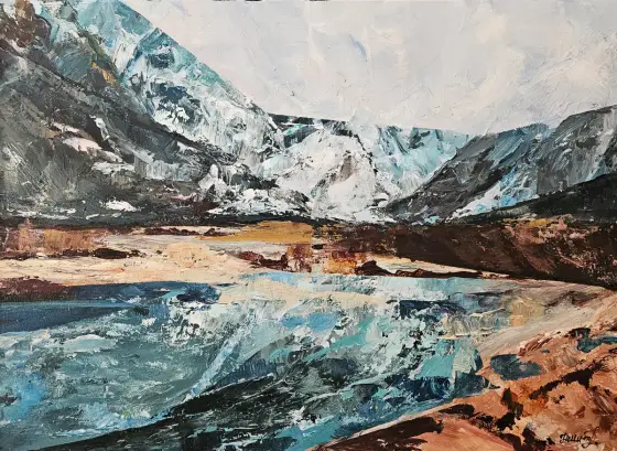 Mountain Serenity_Avaliable from 01 September 2026 - Akryl av Tatiana Hellum