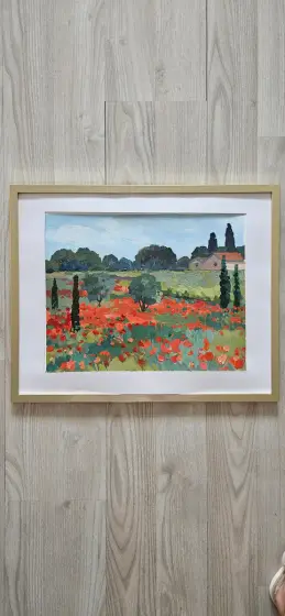 Poppies of Languedoc/Framed thumbnail 3
