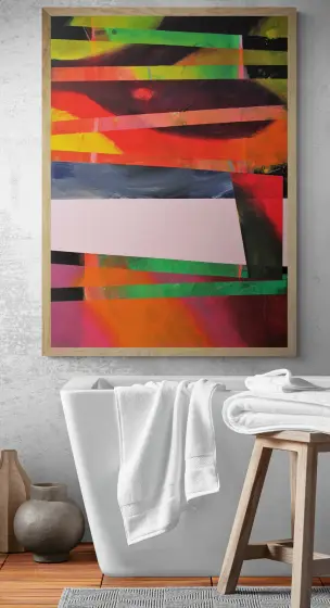 Stor tavla abstrakt konst Abstrakt Resonans thumbnail 6