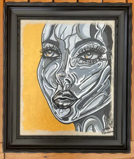 Chrome crush - Akryl av Lina Nordblad