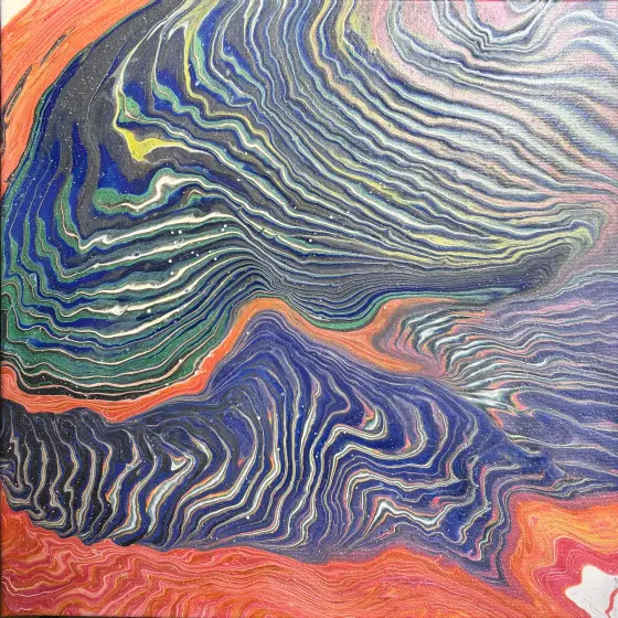Kontinenter - Akryl av Ann-Christin (Acmpainting) Martinsson