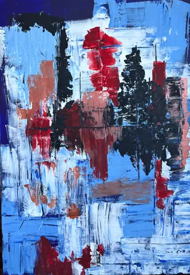 Spegelbild - Akryl av Ann-Christin (Acmpainting) Martinsson