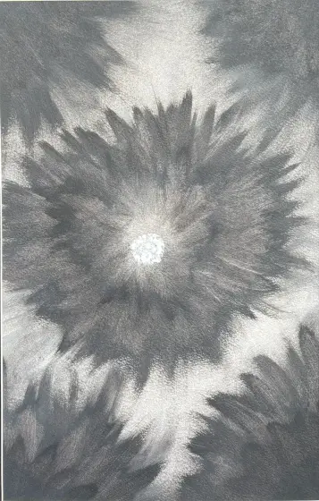 Den svarta blomman - Akryl av Ann-Christin (Acmpainting) Martinsson