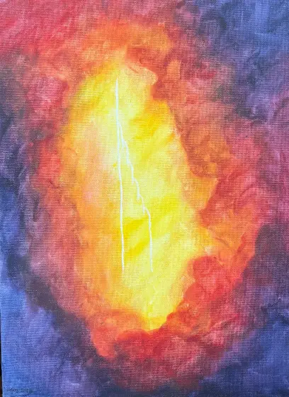 Den himmelska trappan - Akryl av Ann-Christin (Acmpainting) Martinsson
