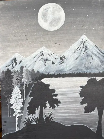 De vita trädet - Akryl av Ann-Christin (Acmpainting) Martinsson