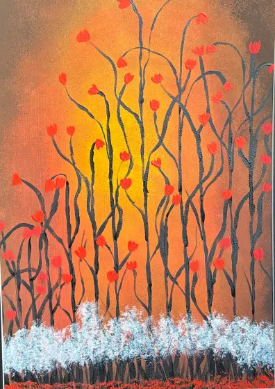 Sommar- blomster - Akryl av Ann-Christin (Acmpainting) Martinsson