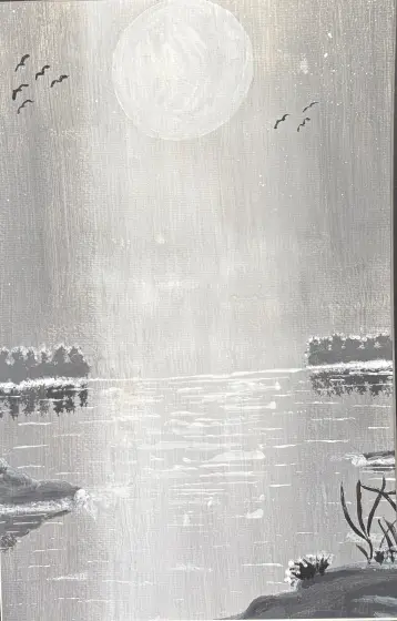 Stilla natt - Akryl av Ann-Christin (Acmpainting) Martinsson