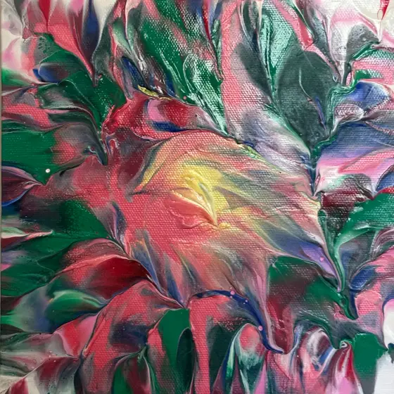 Delfinen - Akryl av Ann-Christin (Acmpainting) Martinsson