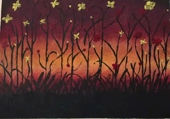 Rabatten - Akryl av Ann-Christin (Acmpainting) Martinsson