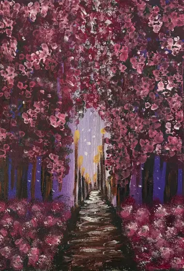 Mammas allé - Akryl av Ann-Christin (Acmpainting) Martinsson