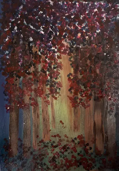 Vandringen hem - Akryl av Ann-Christin (Acmpainting) Martinsson