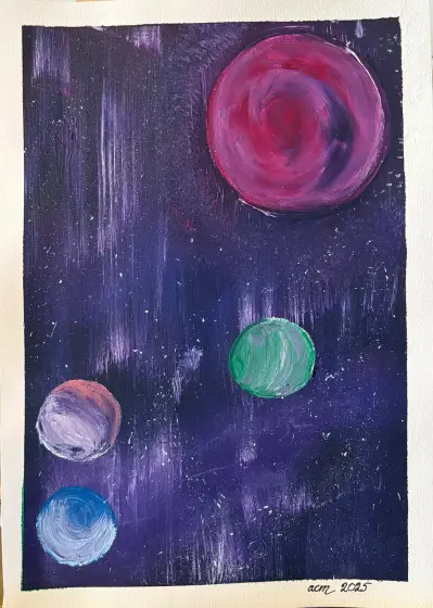 Bortom oss - Akryl av Ann-Christin (Acmpainting) Martinsson