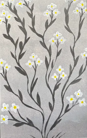 Tre små blommor - Akryl av Ann-Christin (Acmpainting) Martinsson